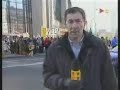 Yesa, protesta contra el PHN en Bruselas