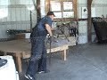 19 month Amstaff \"Hummer\" first session Table training...