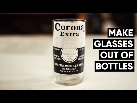 how to turn beer bottles into glasses