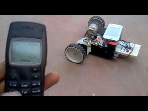 how to control robot using gsm