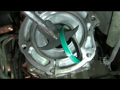 How to fix an oil leak between the transmission and transfer case, Dodge Ram
