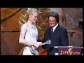 Claudia Schiffer kisses Kyle MacLachlan