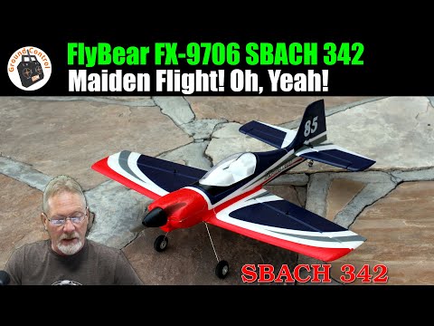 Maiden Flight! FlyBear FX-9706 SBACH 342 4CH 550mm Plane from Banggood!