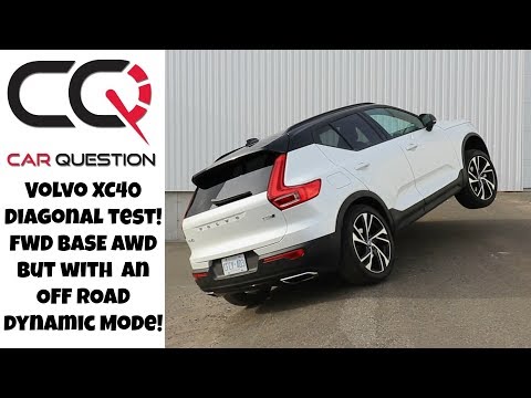 volvo xc40 r design awd diagonal test  off road dynamic mode