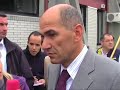 Predsednik SDS Janez Janša je...