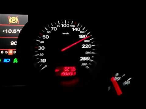 0 200 0 - Audi A8 W12, beschleunigung, 0 - 225 auf der Landstr. zwischen Ehringshausen und Kölschhausen.