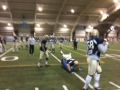 Notre Dame linebackers drill, 11/24/09