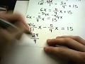 Solving Linear Equations