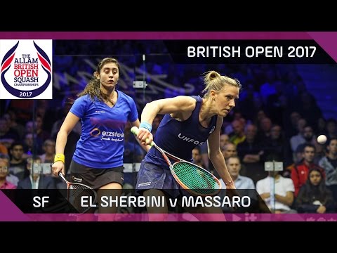 Squash: El Sherbini v Massaro - British Open 2017 SF Highlights