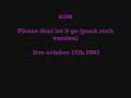HIM - Please dont let it go (Punk rock version)