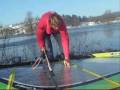 videos de winter windsurfing on Planinsko jezero (lake)  4.jan.2009