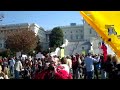 rally at the us capital againist healthcare bill