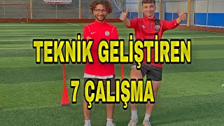 TEKNİK GELİŞTİREN 7 ANTRENMAN - FUTBOLDA TOP T