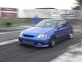 My 99 Boosted Civic Si @ the track.