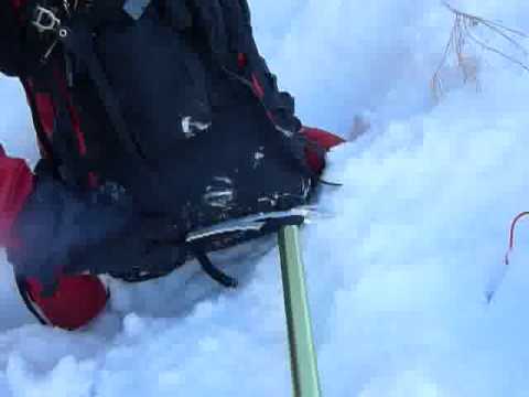 how to attach ice axe leash