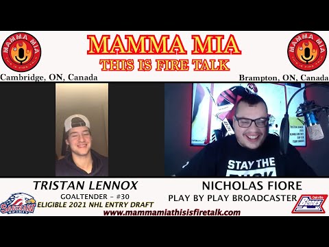 Tristan Lennox - Saginaw Spirit (OHL) Goalie & Prospect Eligible 2021 NHL Entry Draft - Episode 32