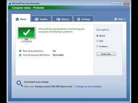how to remove microsoft security essentials