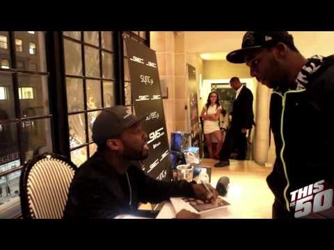 cent - Fans lined the stairs all the way up to the third floor of the flagship Henri Bendel store in New York on December 4th, waiting for their turn to meet 50 Cen...