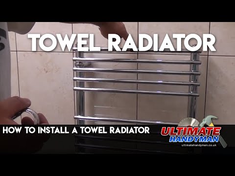 how to bleed an upright heated towel rail