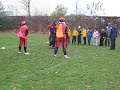 Zwarte piet op bezoek bij rugbyclub De Bokkerijders