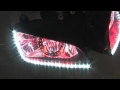 Honda CBR Audi LED w/red glow and halo headlights