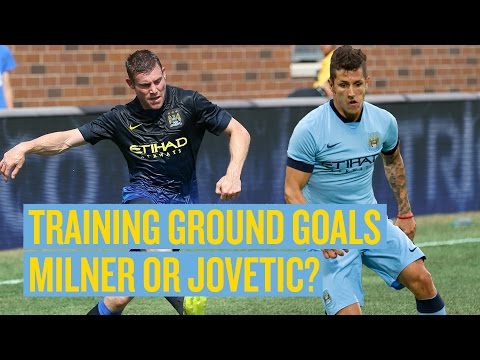 JOVETIC & MILNER SCREAMERS | Man City training ground goals