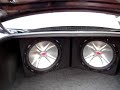 Renault Megane Sub Kicker CVR 15 Booster 1500W RMS (Video 1)