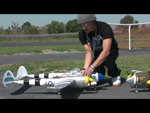 P-38 Lightning RC Warbird! Flight Review in HD! Banana Hobby!