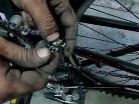 Como reparar una cadena de una bicicleta