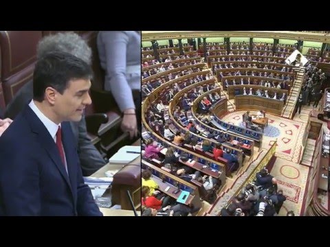 Segunda sesión de investidura de Pedro Sánchez