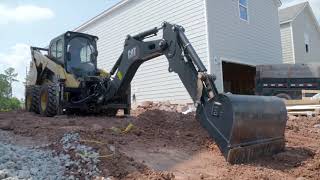 Cat BH130 Backhoe Attachment at Work