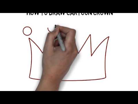 how to draw crown