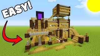 Minecraft Tutorial: How To Make A Big Survival Base With Everything You Need To Survive!