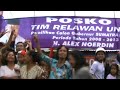 Helmy Yahya Diserbu Warga di Depan Posko Alex Noerdin