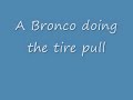 A Bronco at Muddy Muddy Turkey doing the tire pull