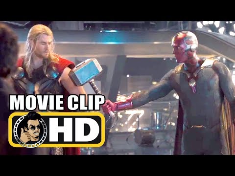 AVENGERS: AGE OF ULTRON (2015) "Vision Lifts Thor's Hammer" Movie Clip |FULL HD| Marvel Movie