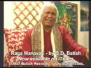 S.D. Batish sings Raga Manavati - 72 Carnatic Melakartas