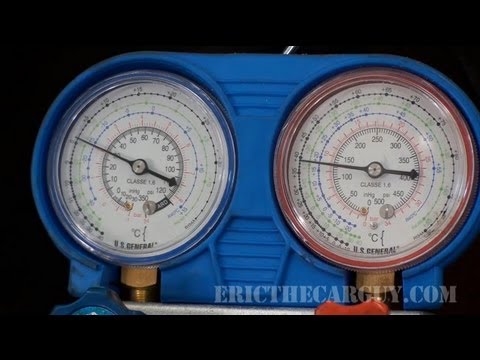 how to use ac manifold gauges