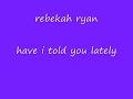 rebekeh ryan singing a stunning version of a classic song