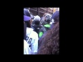 Staten Island Guido looks for trouble at the yankee parade