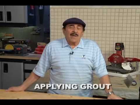 how to apply tile grout