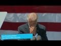 Biden reacts Romney taking credit for the auto industry...