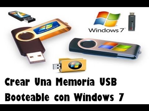 crear una memoria usb booteable con windows 7 como crear una usb