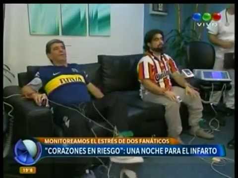 Estrés de los hinchas durante un super clásico Estrés de los hinchas durante un super clásico