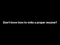 Learning How To Write An Effective Resume? Check This Out - Learning How To Write An Effective Resume? Check This Out -
