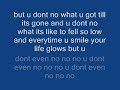 little bit longer with lyrics