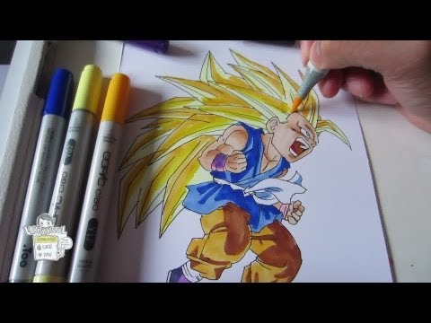 how to draw gt goku