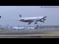 Crosswind Landing - by Malaysia Airlines Boeing 777-200ER 【9M-MRJ】
