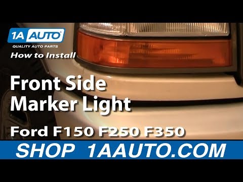How To Install Replace Front Side Marker Light Ford F150 F250 F350 92-96 1AAuto.com