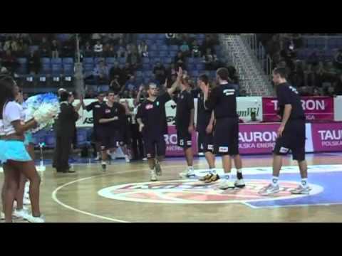 Mecz 13. kolejki Anwil Włocławek - AZS Politechnika Warszawska - prezentacja drużyn.